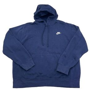 Nike Fleece Pullover Hoodie Men’s L BV2654-410 Midnight Blue‎ Sweatshirt